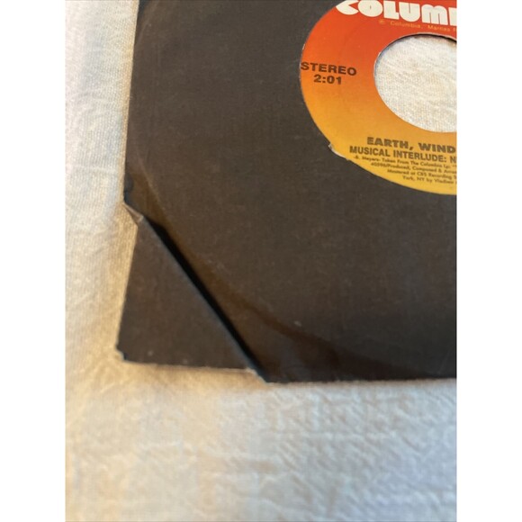 Earth,Wind & Fire You And I/Musical Interlude:New Horizons 45RPM Columbia 1987 - Picture 6 of 8